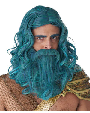 Ocean King Wig and Beard Set