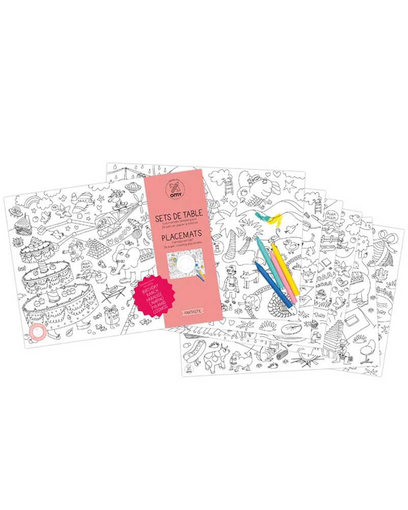 Party Colouring Placemats Pack of 24