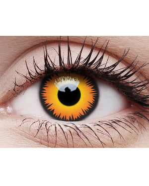 One Wear Werewolf 14mm Orange and Black Contact Lenses