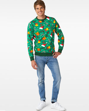 Opposuit Holiday Greenish Mens Christmas Sweater