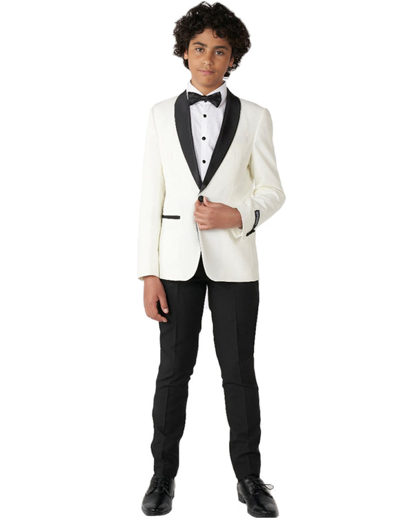 70s Opposuit Pearly White Premium Teen Boys Costume