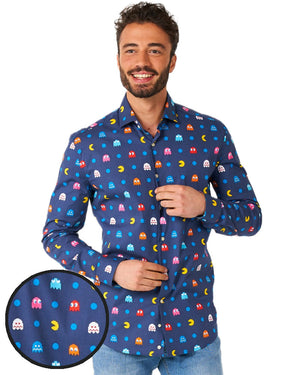 Opposuit Pixel Pac Man Mens Shirt