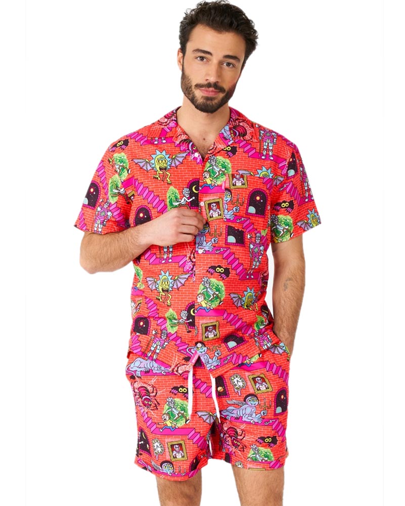 Opposuit Rick and Morty Surreal Summer Combo Swim Suit