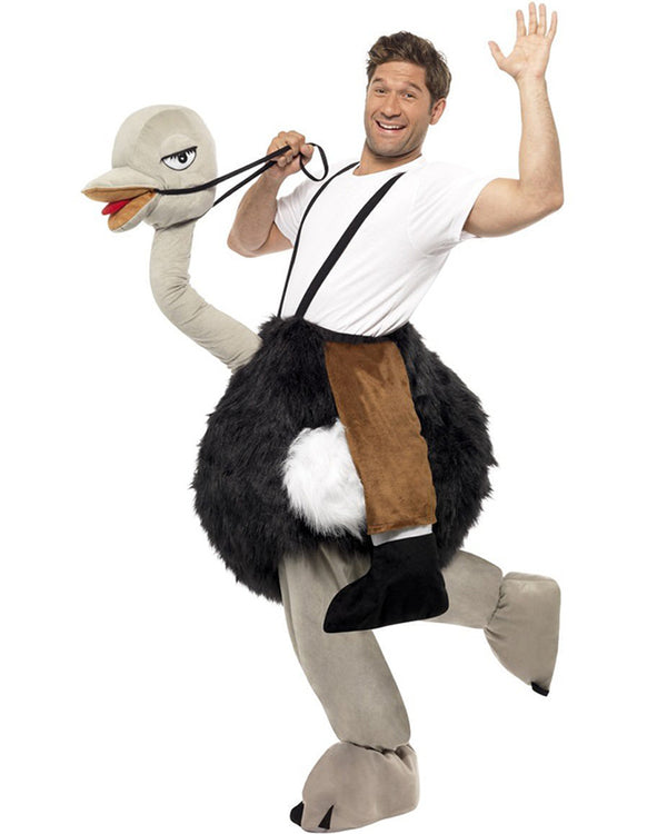 Ostrich Ride On Mens Costume