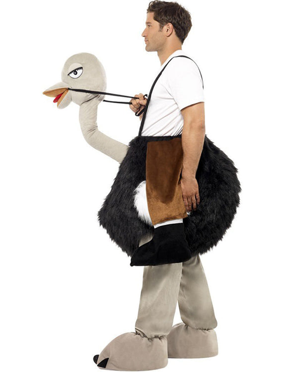 Ostrich Ride On Mens Costume
