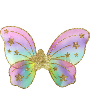Pastel Rainbow Star Sparkle Wings