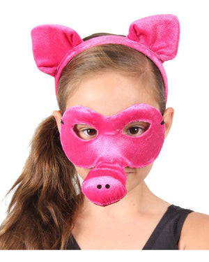 Pig Headband and Mask Set