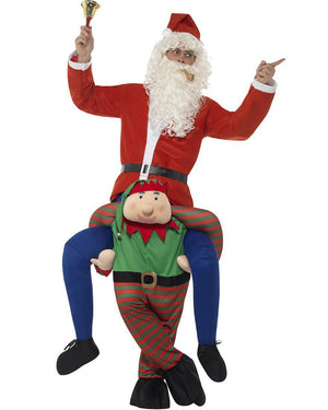 Piggyback Elf Adult Costume
