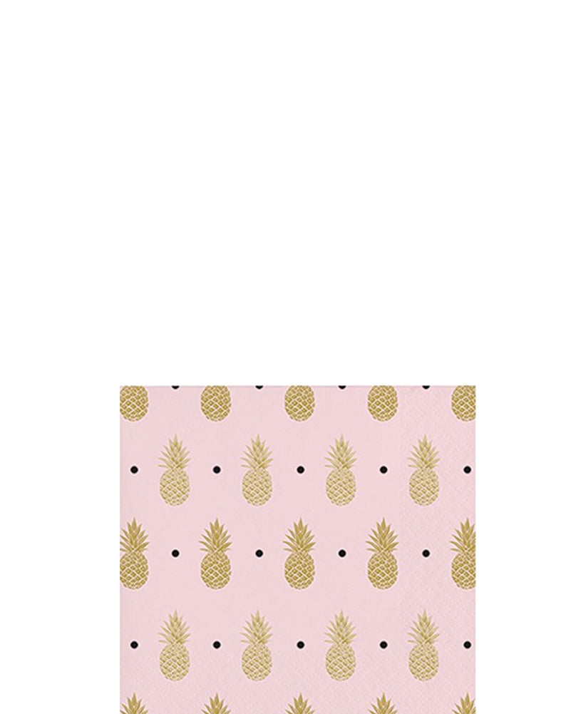 Pineapple Beverage Napkins Pack of 16