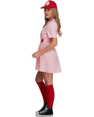Baseball Player Pink Womens Costume