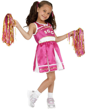 Pink Cheerleader Kids Costume