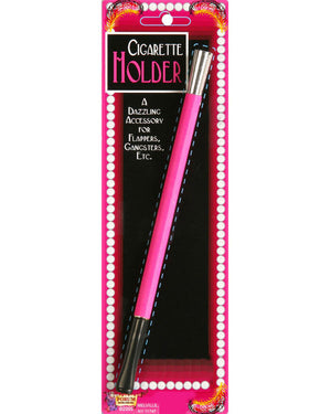 Pink Flapper Cigarette Holder 34cm
