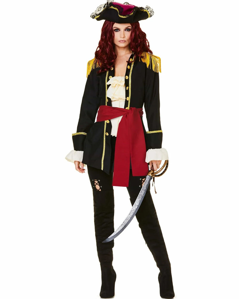 Pirate Captain Women Deluxe Costume main image 0