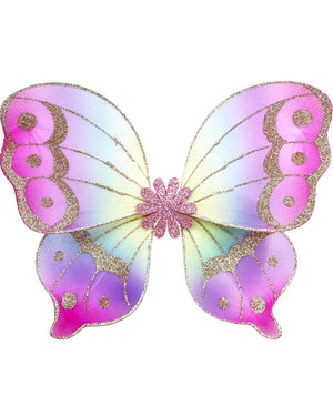 Pixie Fantasy Glittering Rainbow Butterfly Fairy Wings