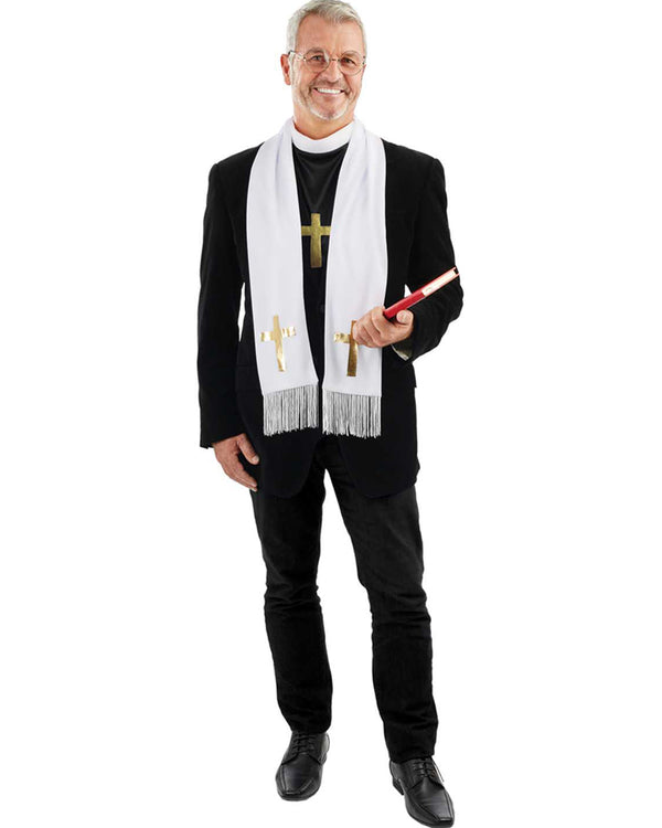 Priest Shirt Glasses Scarf and Necklace Kit