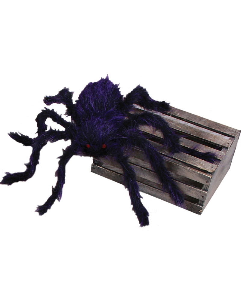 Purple Hairy Spider with Posable Legs 76cm
