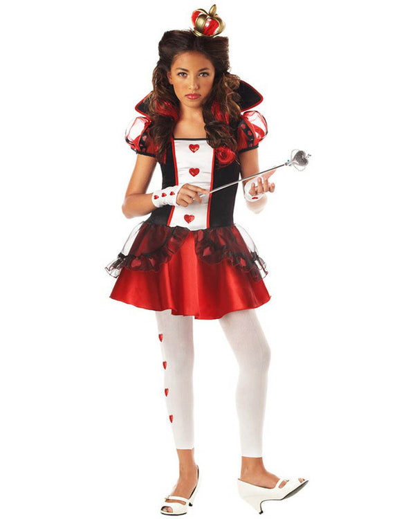 Queen of Hearts Tween Girls Costume