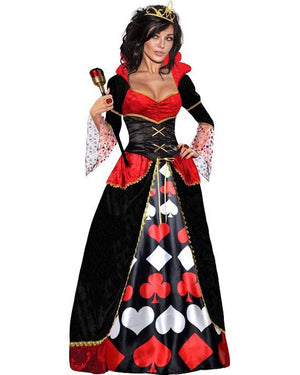 Red and Black Queen of Hearts Womens Costume