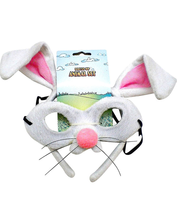 Rabbit Headband and Mask Set