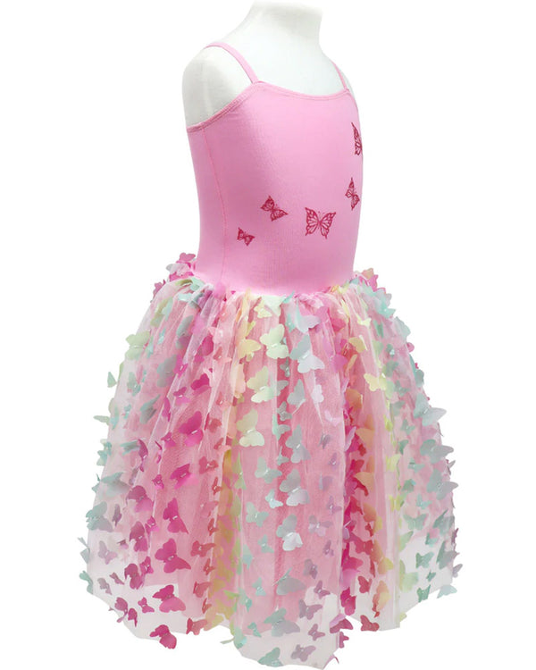 Rainbow Butterfly Party Dress Girls Costume