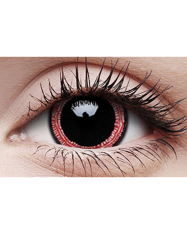 Ravenous 17mm Black and Red Contact Lenses