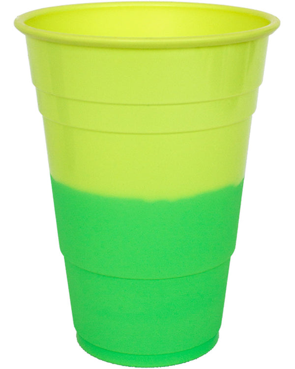 REDDS Yellow Hyper Colour Cups Pack of 8