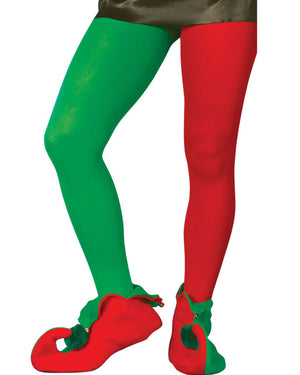 Christmas Red and Green Elf Tights