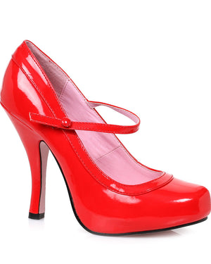 Image of red womens high heel.