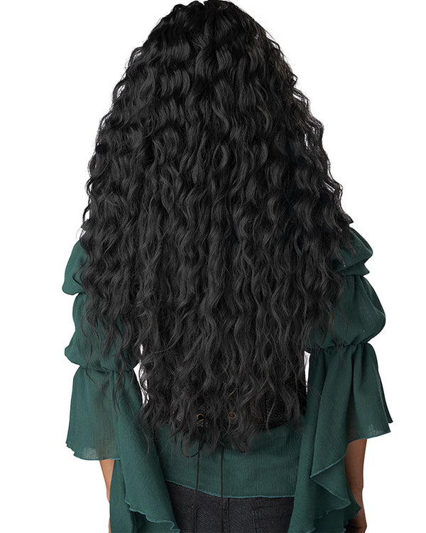 Renaissance Maiden Long Black Wig