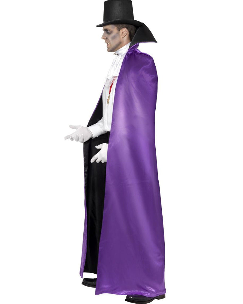 Reversible Purple and Black Count Cape