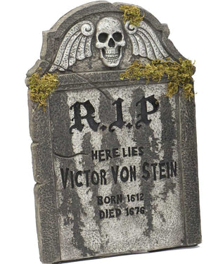 RIP Von Stein with Moss Tombstone 55cm