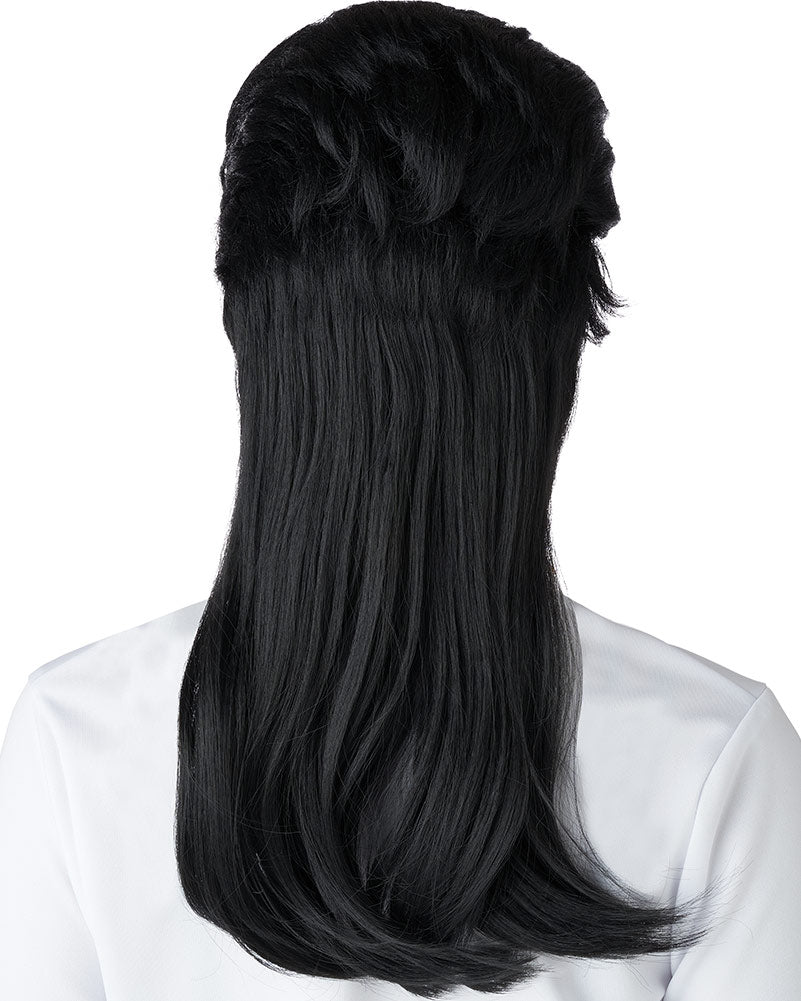 Rock n Roll Royalty Long Black Wig