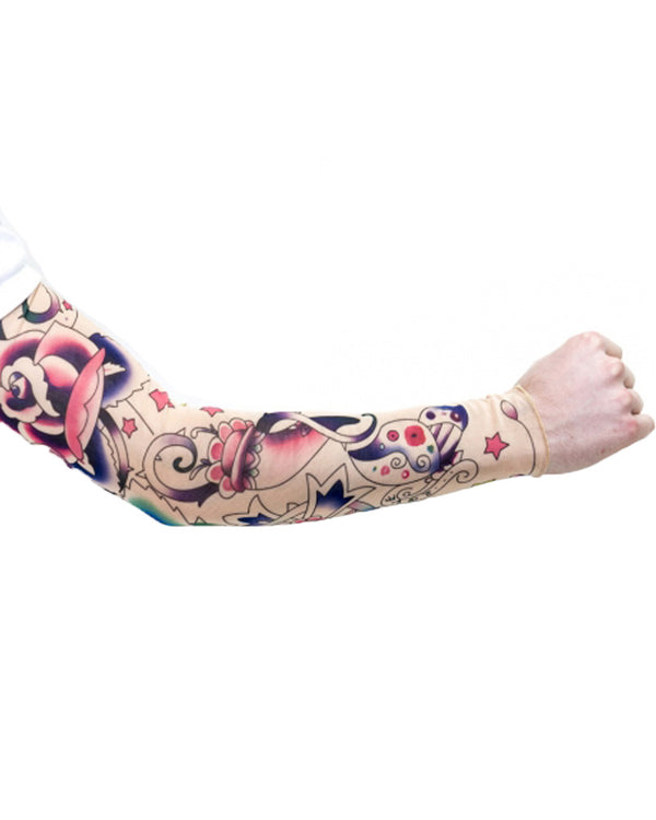 Rose Tribal Tattoo Sleeve
