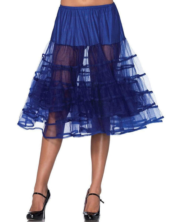 Royal Blue Mid Length Petticoat