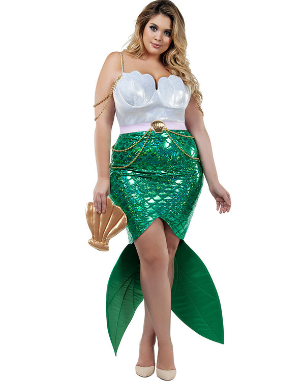 Alluring Sea Siren Womens Plus Size Costume