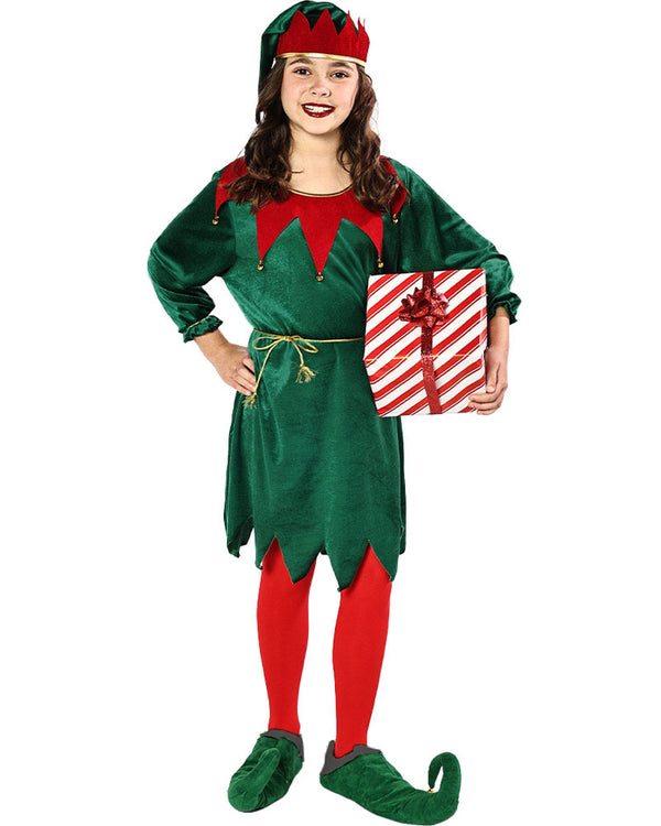 Santas Favourite Elf Kids Christmas Costume
