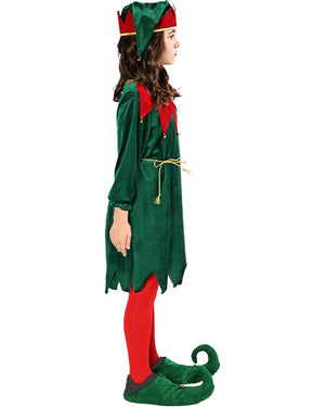 Santas Favourite Elf Kids Christmas Costume