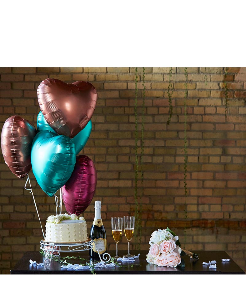 Flamingo Pink Satin 45cm Star Balloon