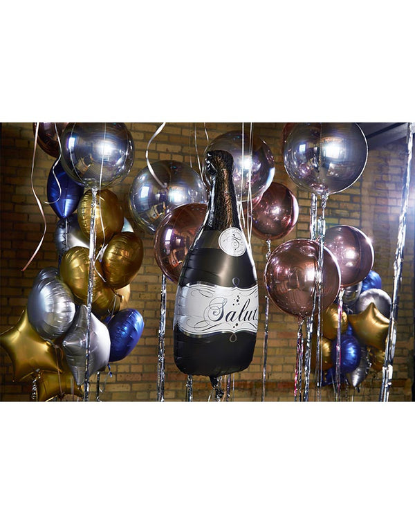 Silver Satin 45cm Star Balloon