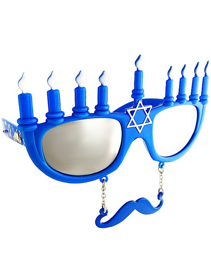 Menorah Glasses with Stache
