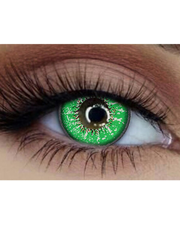 Sinner 14mm Green Contact Lenses with Case