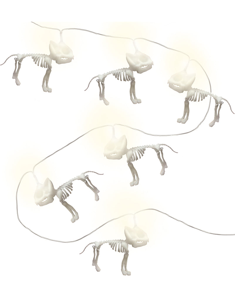 Hell Hound Skeleton Light Up Garland 1.3m