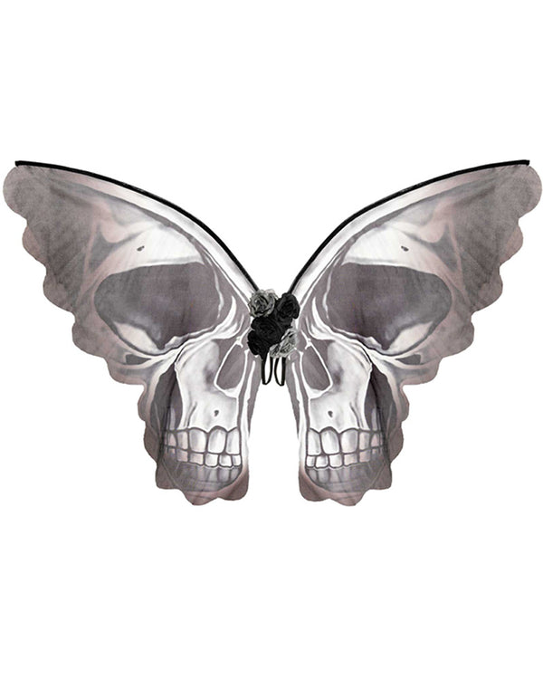 Skeleton Skull Head Butterfly Wings