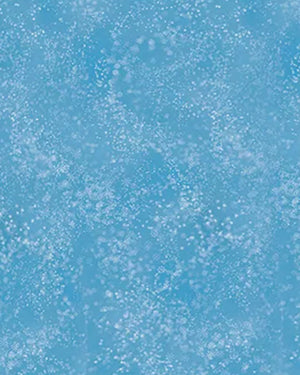 Image of blue background with white snow room roll.