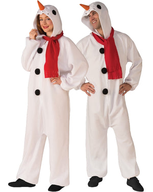 Snowman Jumpsuit Adult Christmas Costume