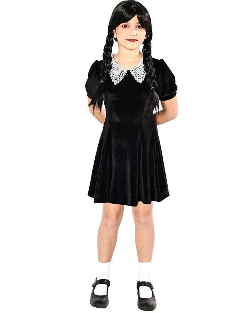 Spooky Goth Girl Deluxe Kids Costume