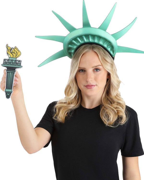 Statue of Liberty Headband and Torch Set
