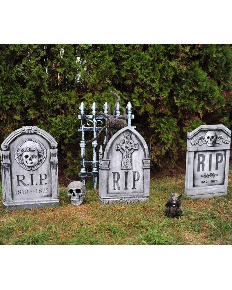 Stone Folding Tombstone 56cm Pack of 3