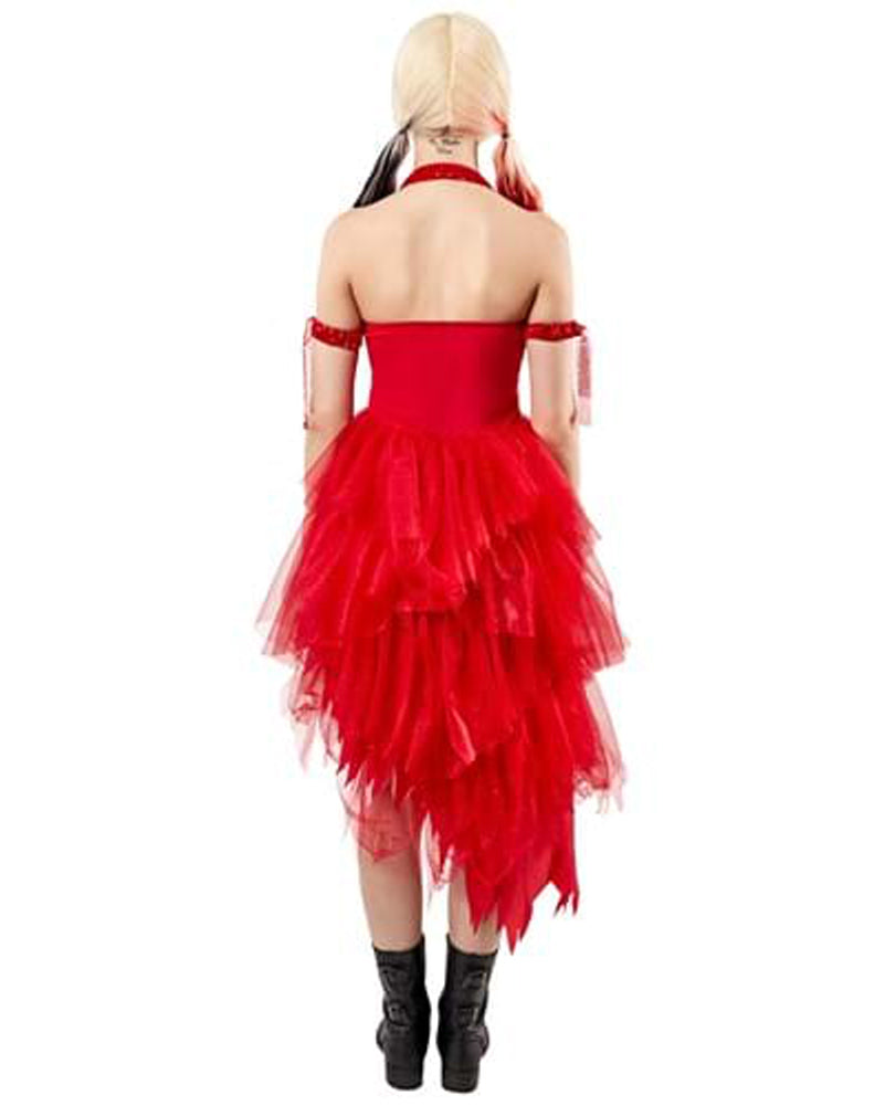 Suicide Squad Harley Quinn Red Dress Womens Costume