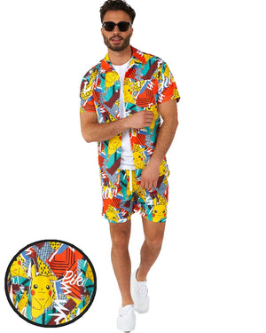 Opposuit Summer Pika Pikachu Mens Swim Suit